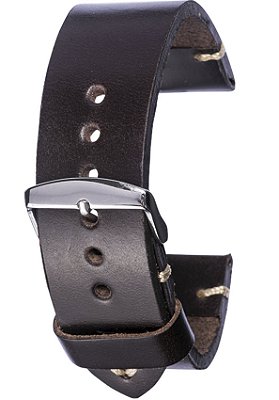 PULSEIRA DE COURO SOLETA MARROM