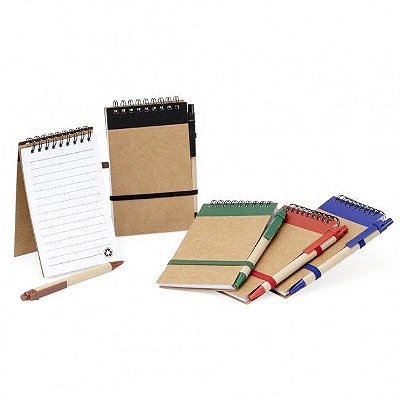 Bloco de Anotaçoes Kraft  Laranja - 10x15cm