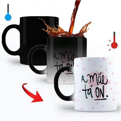 Caneca Cerâmica Mágica 375ml Personalizada