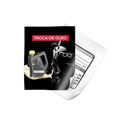 Adesivo Dupla Face - Troca de óleo