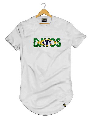 Camiseta Longline Algodão Dayos BR Brasil Ref 474