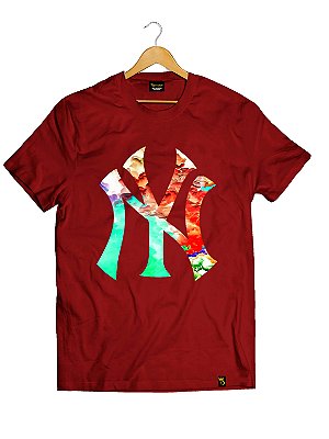 Camiseta Tradicional Algodão New York NYC Colors Ref 105