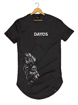 Camiseta Longline Algodão Dayos Lion Savage Ref 492