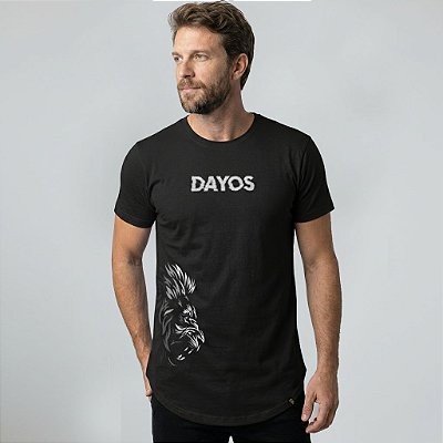Camiseta Longline Algodão Dayos Lion Savage Ref 492