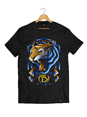 Camiseta Tradicional Algodão Animal Tiger Ref 318
