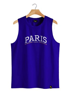 Camiseta Regata Algodão Paris France Ref 807