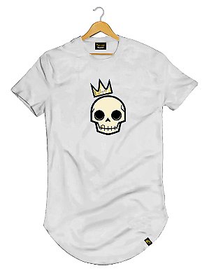 Camiseta Longline Algodão King Skull Ref 609