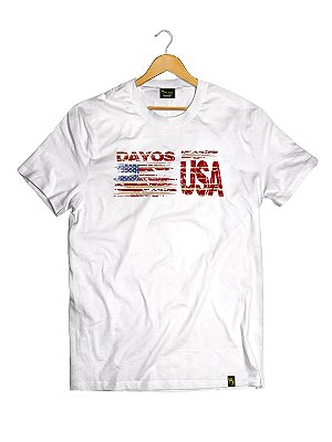 Camiseta Tradicional Algodão Dayos USA American Ref t09