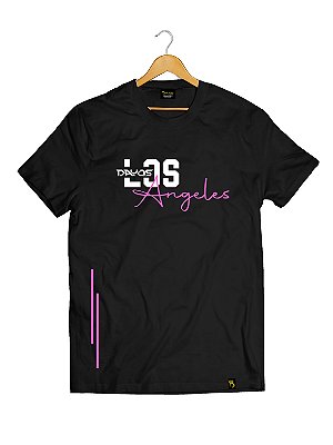 Camiseta Tradicional Algodão Los Angeles LA Ref t11