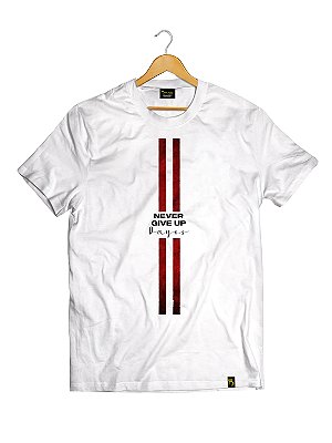 Camiseta Tradicional Never Give Lines Ref t25