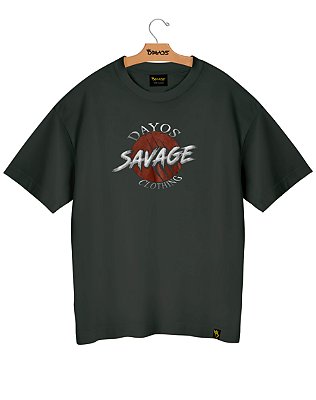 Camiseta Oversized Algodão Dayos Savage Ref o04