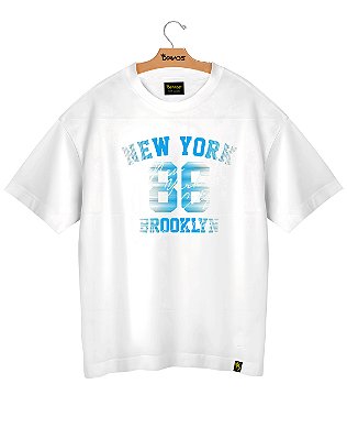 Camiseta Oversized Algodão New York 86 Ref o24