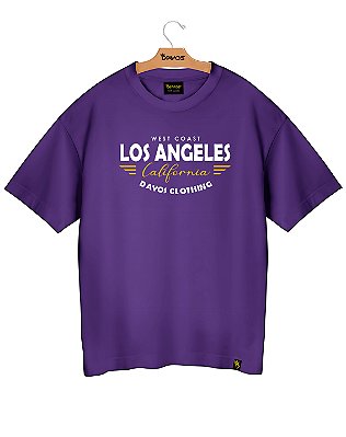 Camiseta Oversized Algodão West Cost Los Angeles Ref o27