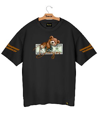 Camiseta Oversized Algodão Bear Money Ref o34