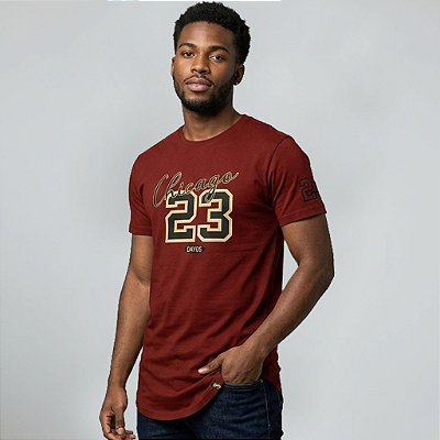 Camiseta Longline Algodão Chicago 23 Ref l50