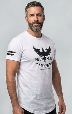 Camiseta Longline Algodão Aguia Forever Ref l51
