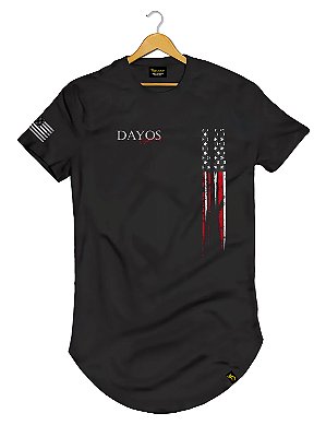 Camiseta Longline Algodão Dayos Style USA  Ref l57