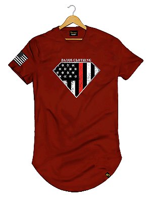 Camiseta Longline Algodão Super USA Ref l58