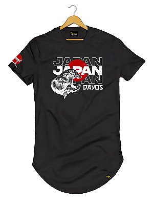 Camiseta Longline Algodão Ondas JAPAN Ref l60