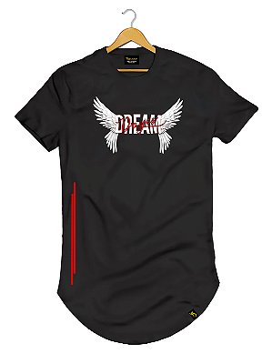 Camiseta Longline Algodão Angel Dream Ref l64
