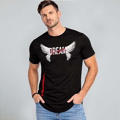 Camiseta Longline Algodão Angel Dream Ref l64