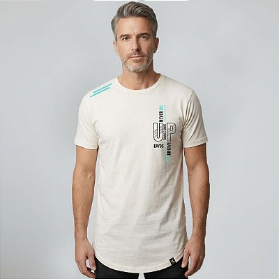 Camiseta Longline Algodão Never Giver Up Ref l70