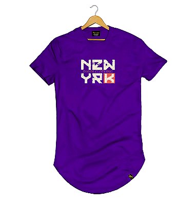 Camiseta Longline Algodão NYC USA Dayos Ref l78