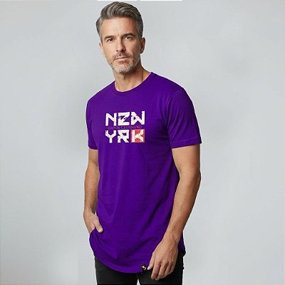 Camiseta Longline Algodão NYC USA Dayos Ref l78