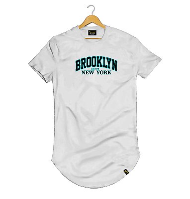 Camiseta Longline Algodão Brooklyn BKLN Neon Dayos Ref l79
