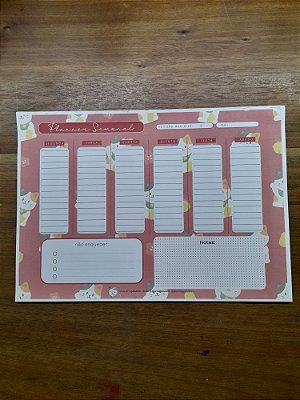 Planner de Mesa - Gato da Sorte