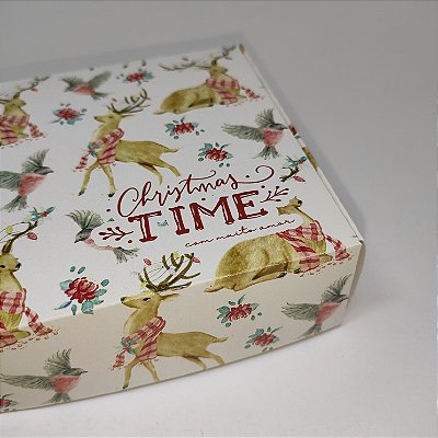 10un. Caixa 09 doces Basculante - Christmas Time