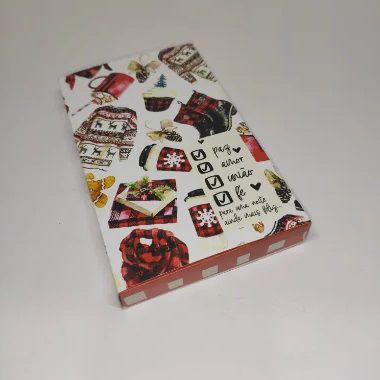 10un. Caixa 01 Barra Chocolate 100g - Desejos de Natal