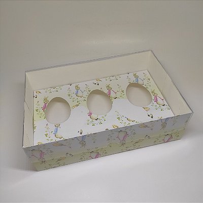 10un. Caixa 03 Ovos de Colher 100g AceBx - Páscoa Cute