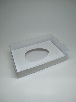 10un. Caixa 01 Ovo de Colher 500g ou 350g Acetato - Branco