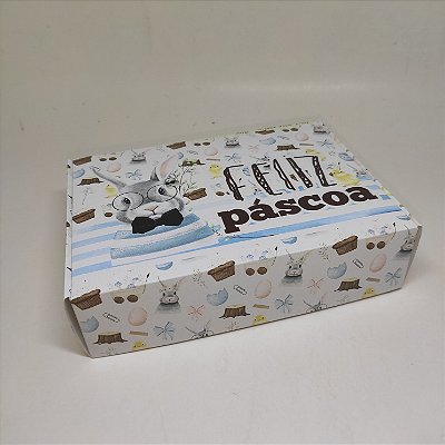 10un. Caixa 12 doces Basculante - Páscoa Encantada Azul