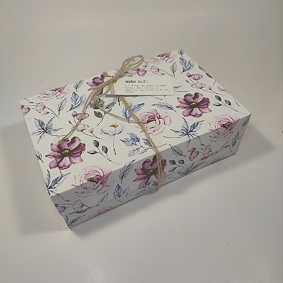 10un. Caixa Presente GD - Flower Purple