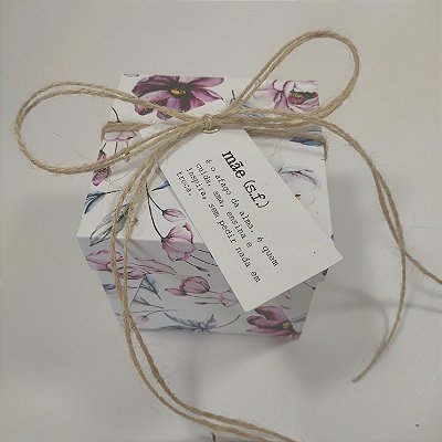 10un. Caixa Presente PQ - Flower Purple
