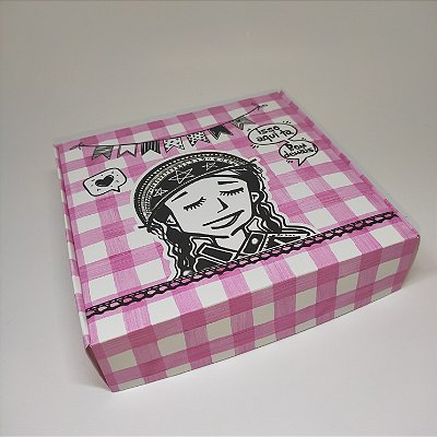 10un. Caixa 16 doces Basculante - Cactos Rosa