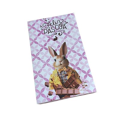 10un. Caixa 01 Barra Chocolate 300g - Rabbit Top