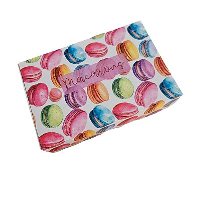 10un. Caixa 10 Macarons Gaveta - Tutti Frutti