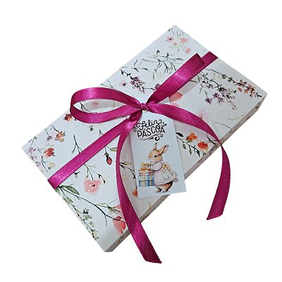 10un. Caixa 01 Barra Chocolate 300g - Rose Easter