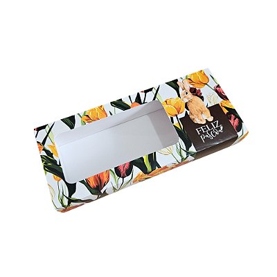 10un. Caixa Borda 12 doces Gaveta Visor - Tulipe