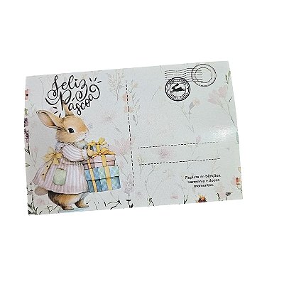 10un. Cartão de Páscoa- Rose Easter