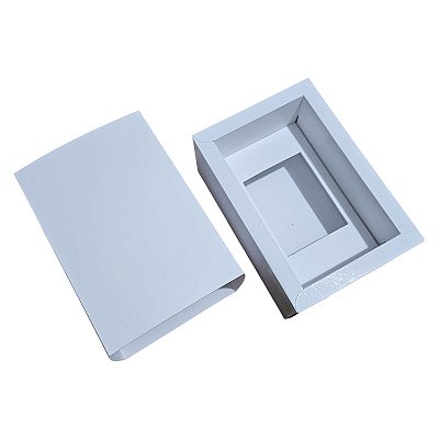 Caixa Borda para 1 Velas Whisky 7x9 -  Branco
