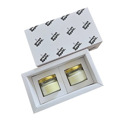 Caixa Borda 02 potes de mini geléia  Gaveta - Personalize