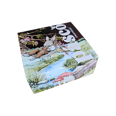 10un. Caixa Borda 04 doces Gaveta - Páscoa Encantada