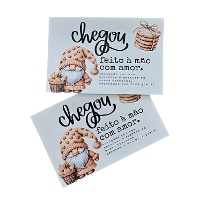20un. Cartão de Agradecimento - Ginger