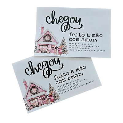 20un. Cartão de Agradecimento - Rabbit and Bear