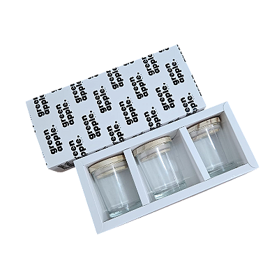 Caixa para 3 velas de 70gr - PERSONALIZE