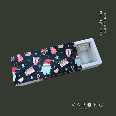 10un. Caixa para 3 velas de 70g - Magia de Natal V1